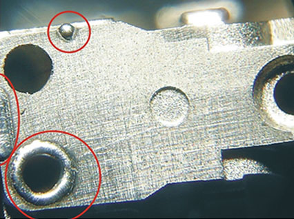 <a href='http://www.02369.net/product/3.htm' class='text_a'>模具激光焊機(jī)</a>修復(fù)模具效果